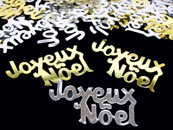 Joyeux Noel Silver and Gold Confetti